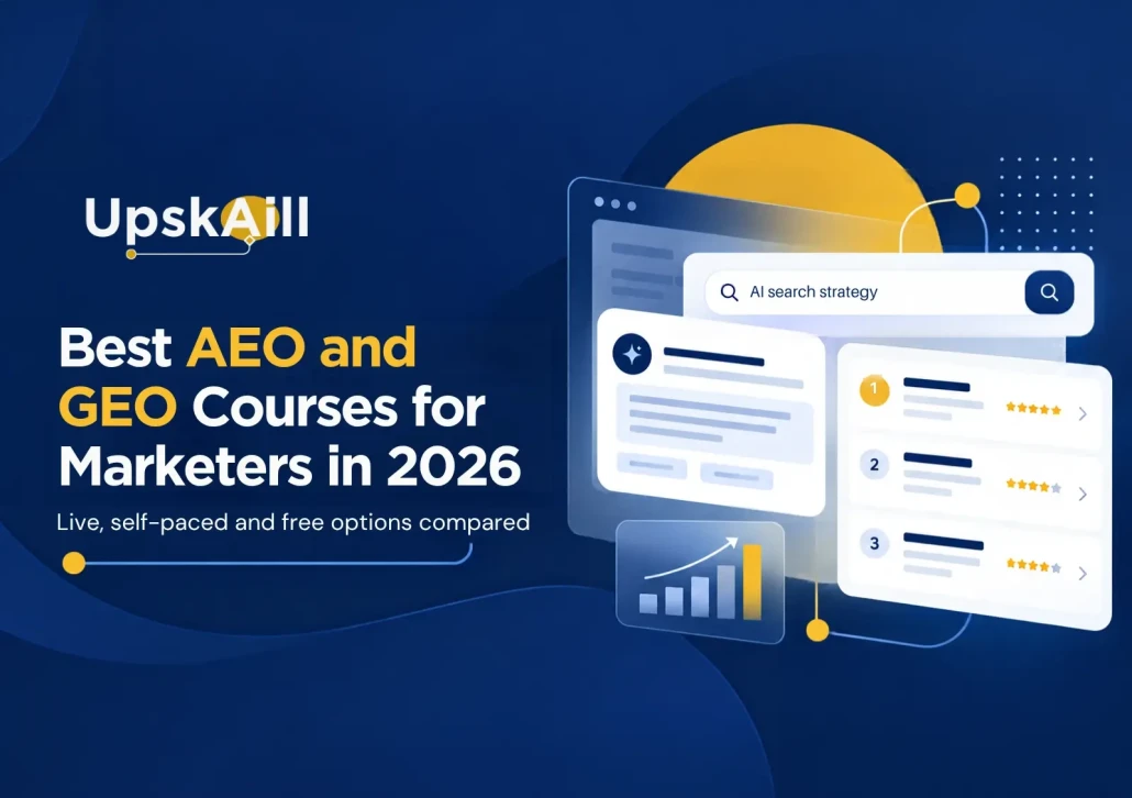 Best AEO and GEO Courses for Marketers in 2026: Live, Self-Paced and Free Options Compared
